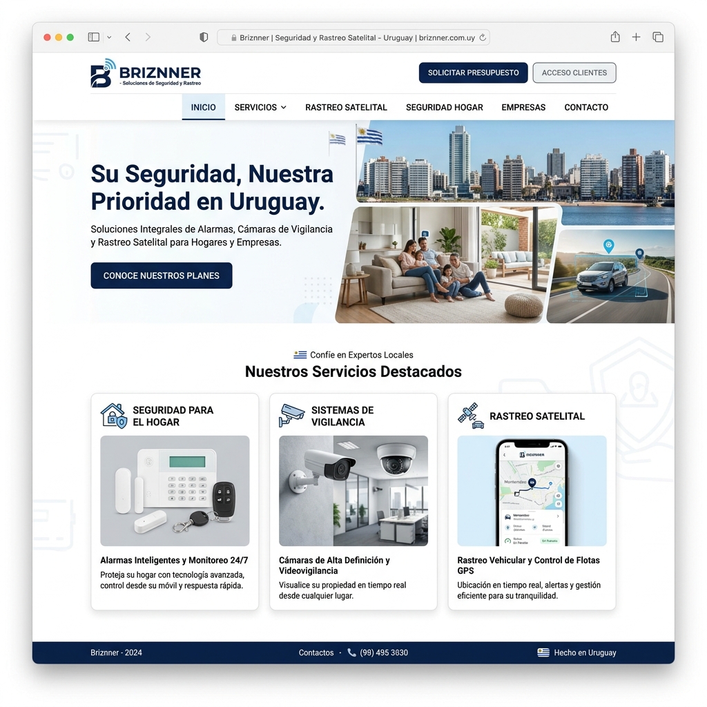 Briznner Seguridad Mockup